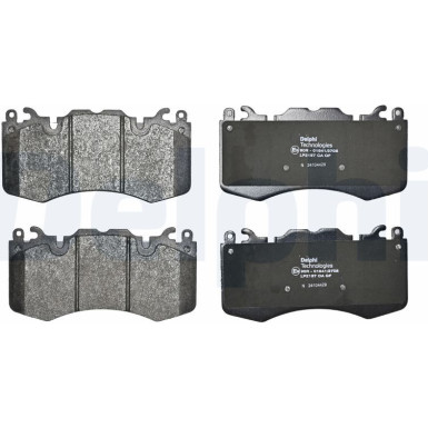 Delphi | Bremsbelagsatz, Scheibenbremse | LP2187 Delphi | Bremsbelagsatz, Scheibenbremse | LP2187