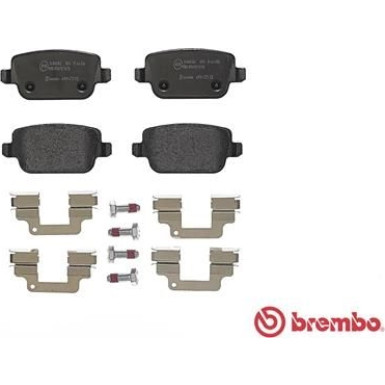 Brembo | Bremsbelagsatz, Scheibenbremse | P 44 016