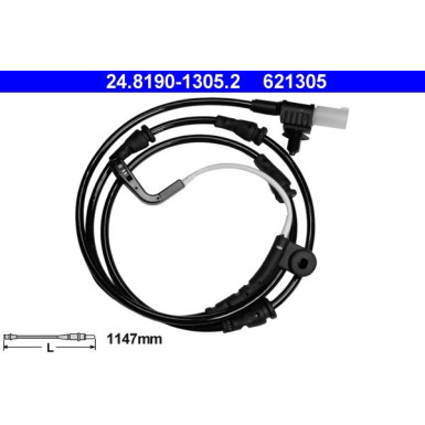 ATE | Warnkontakt, Bremsbelagverschleiß | 24.8190-1305.2