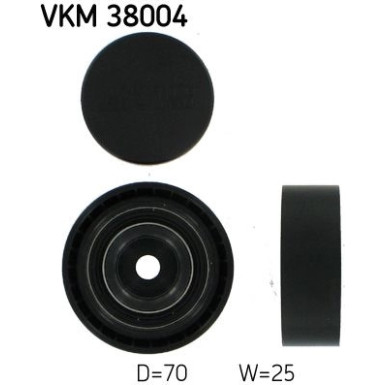 SKF | Umlenk-/Führungsrolle, Keilrippenriemen | VKM 38004