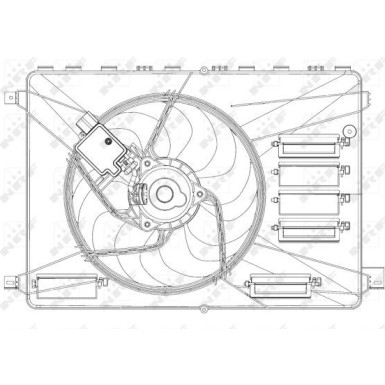 NRF | Lüfter, Motorkühlung | 47626