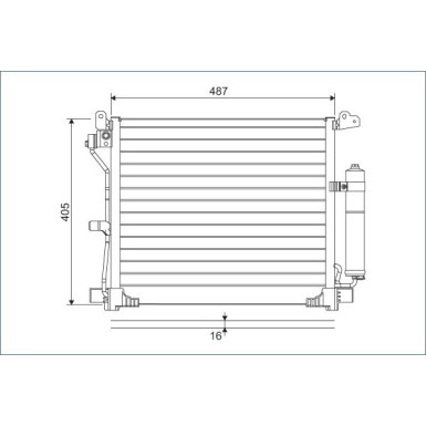 Valeo | Kondensator, Klimaanlage | 822579