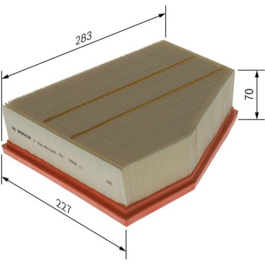 BOSCH F 026 400 544 Luftfilter