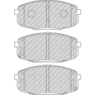 Ferodo | Bremsbelagsatz, Scheibenbremse | FDB5038