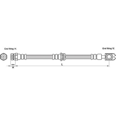 Metzger | Bremsschlauch | 4110247