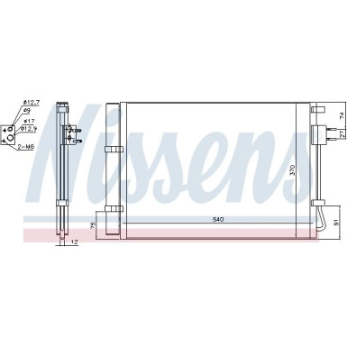 Nissens | Kondensator, Klimaanlage | 940636