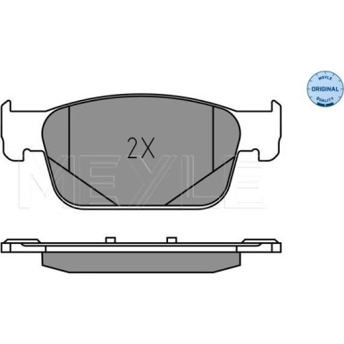 Meyle | Bremsbelagsatz, Scheibenbremse | 025 223 8317
