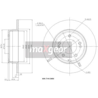 Maxgear | Bremsscheibe | 19-2382