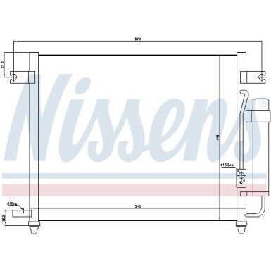 Nissens | Kondensator, Klimaanlage | 94640