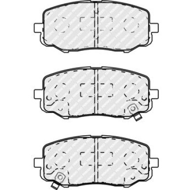 Ferodo | Bremsbelagsatz, Scheibenbremse | FDB4234