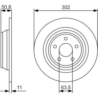 BOSCH | Bremsscheibe | 0 986 479 D37