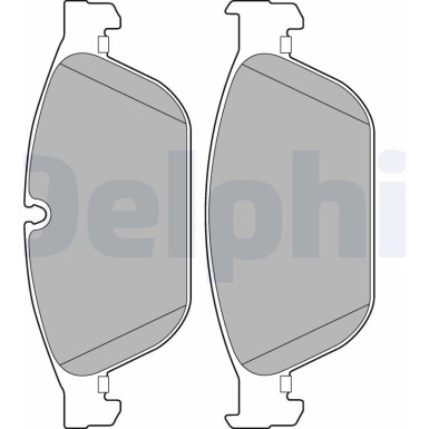 Delphi | Bremsbelagsatz, Scheibenbremse | LP2292