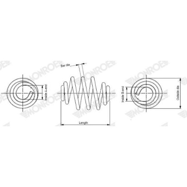 Monroe | Fahrwerksfeder | SN0427 Monroe | Fahrwerksfeder | SN0427