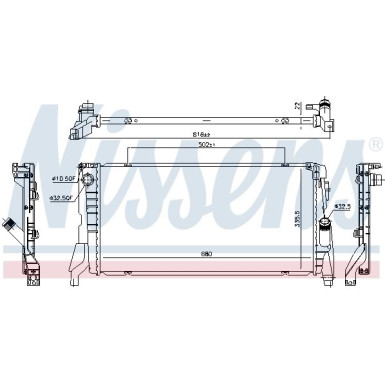 Nissens | Kühler, Motorkühlung | 69710