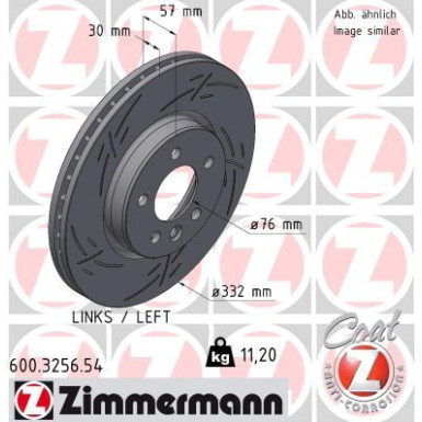 Zimmermann | Bremsscheibe | 600.3256.54