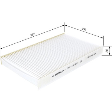 BOSCH 1 987 432 024 Innenraumfilter