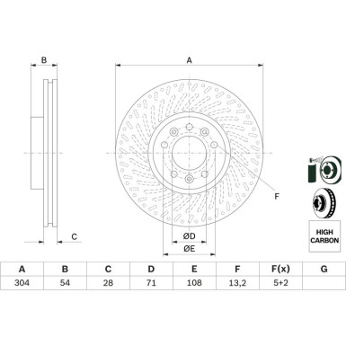 BOSCH | Bremsscheibe | 0 986 479 E52