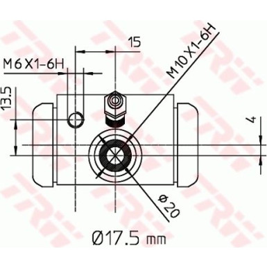 TRW | Radbremszylinder | BWC243