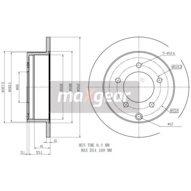 Maxgear | Bremsscheibe | 19-2389