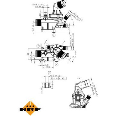 NRF | Thermostat, Kühlmittel | 725019