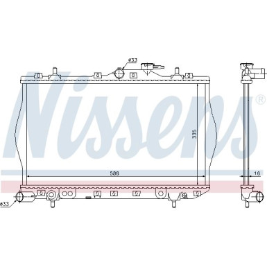 Nissens | Kühler, Motorkühlung | 622971