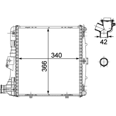 Mahle | Kühler, Motorkühlung | CR 782 000P