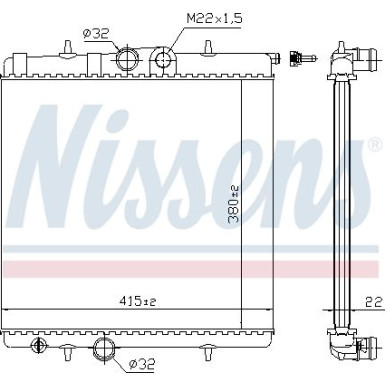 Nissens | Kühler, Motorkühlung | 63708A