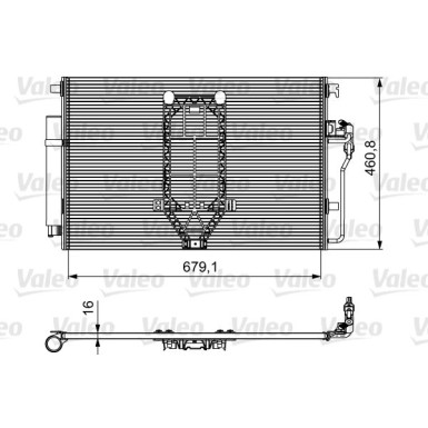 Valeo | Kondensator, Klimaanlage | 812502