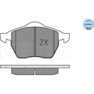 Meyle | Bremsbelagsatz, Scheibenbremse | 025 219 1119