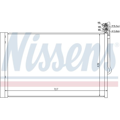 Nissens | Kondensator, Klimaanlage | 940157