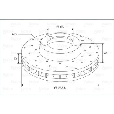 Valeo | Bremsscheibe | 886695