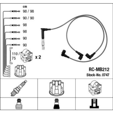NGK | Zündleitungssatz | 0747