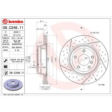 Brembo | Bremsscheibe | 09.C246.11