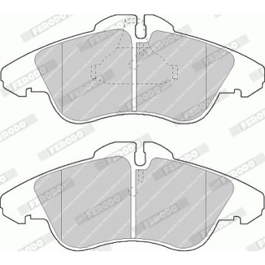 Ferodo | Bremsbelagsatz, Scheibenbremse | FVR1038