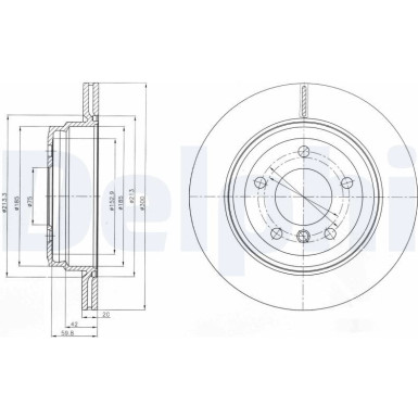 Delphi | Bremsscheibe | BG4243C