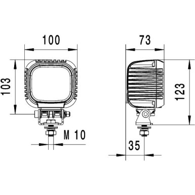 Hella | Arbeitsscheinwerfer | 1GA 357 109-002