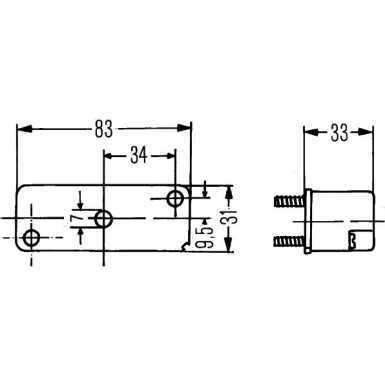 Hella | Kennzeichenleuchte | 2KA 003 168-021