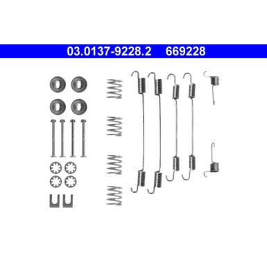 ATE | Zubehörsatz, Bremsbacken | 03.0137-9228.2