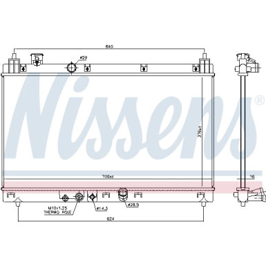 Nissens | Kühler, Motorkühlung | 606519