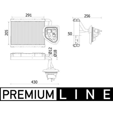 Mahle | Verdampfer, Klimaanlage | AE 159 000P