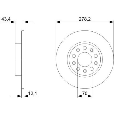 BOSCH | Bremsscheibe | 0 986 479 292