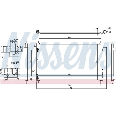 Nissens | Kondensator, Klimaanlage | 940489