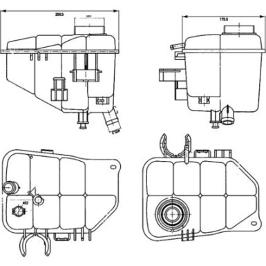 Mahle | Ausgleichsbehälter, Kühlmittel | CRT 126 000S