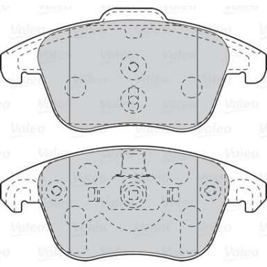Valeo | Bremsbelagsatz, Scheibenbremse | 302099