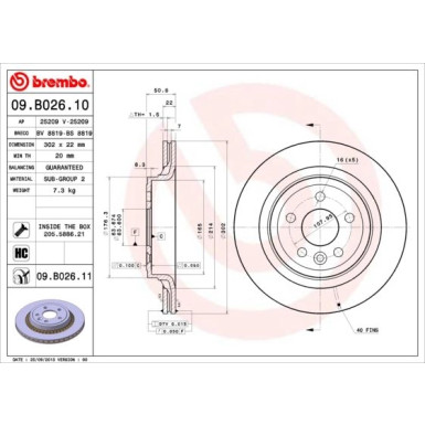 Brembo | Bremsscheibe | 09.B026.11