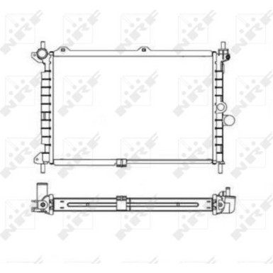 NRF | Kühler, Motorkühlung | 55308