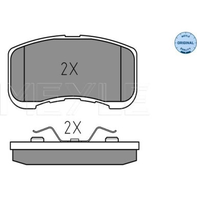 Meyle | Bremsbelagsatz, Scheibenbremse | 025 234 9714/W