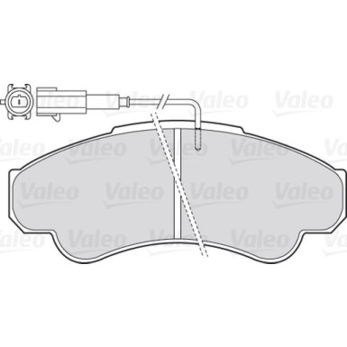 Valeo | Bremsbelagsatz, Scheibenbremse | 301569