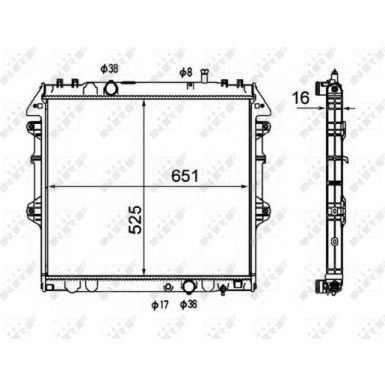 NRF | Kühler, Motorkühlung | 58491