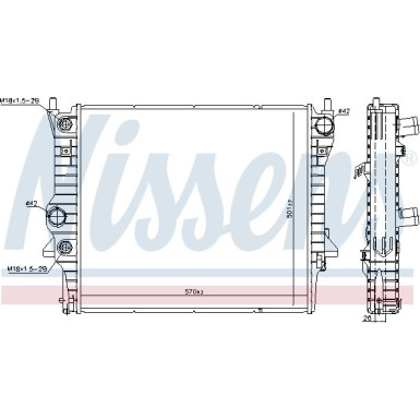 Nissens | Kühler, Motorkühlung | 66708